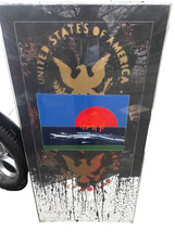 Franco Angeli -Rosso Auto - Smalto Su Tela 120 x 60 Pubblicato