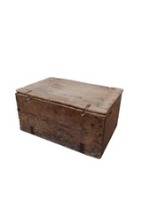 Cassa militare in abete - baule rustico - cassetta - primi '900