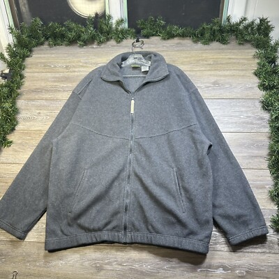 Vintage Ozark Trail Jacket Size Extra Large XL Mens Gray Full Zip Sweatshirt
