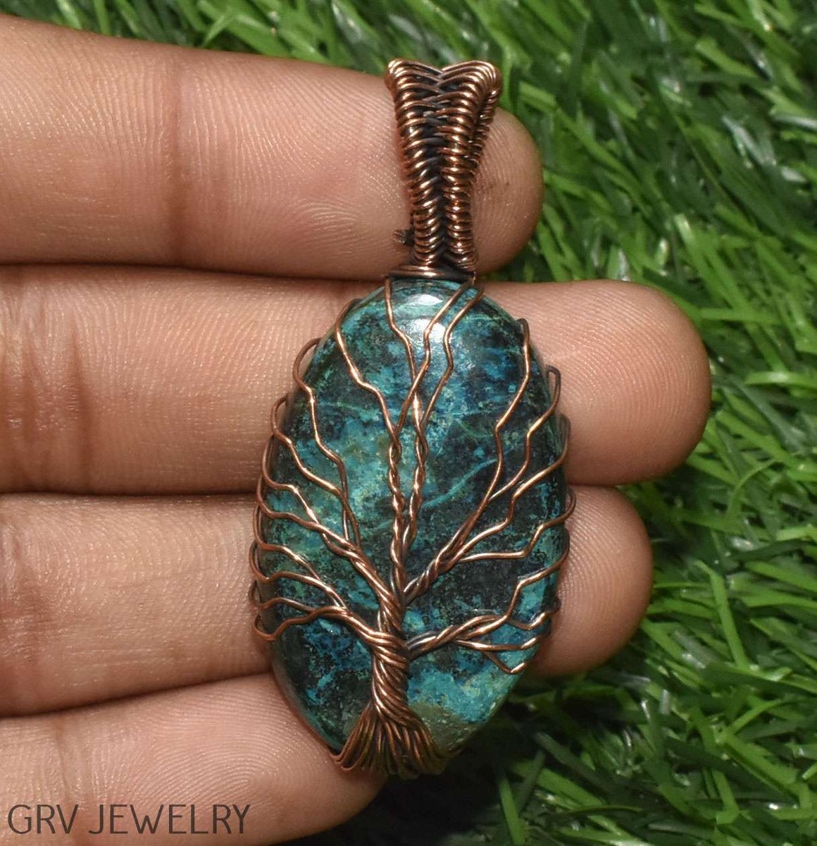 Tree Of Life Labradorite Copper Wire Wrapped Handmade Pendant Jewelry Gift For E - Foto 9