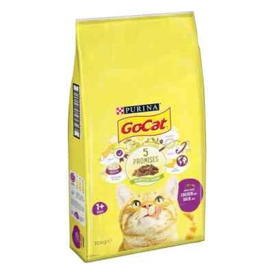 Purina Go Cat Chicken and Duck Natural Dry Adult Cat Food Biscuits 10kg