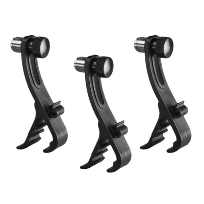 3x Anti Shake Mikrofon Drum Clip Tom Snare Drum Halterung Mikrofonklemmen