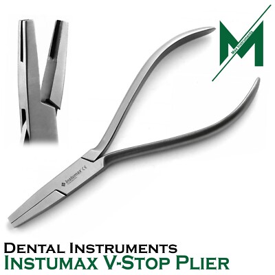 Dental V-Stop Plier Orthodontic Archwire Forming Loop Notch V Bend Braces Tools