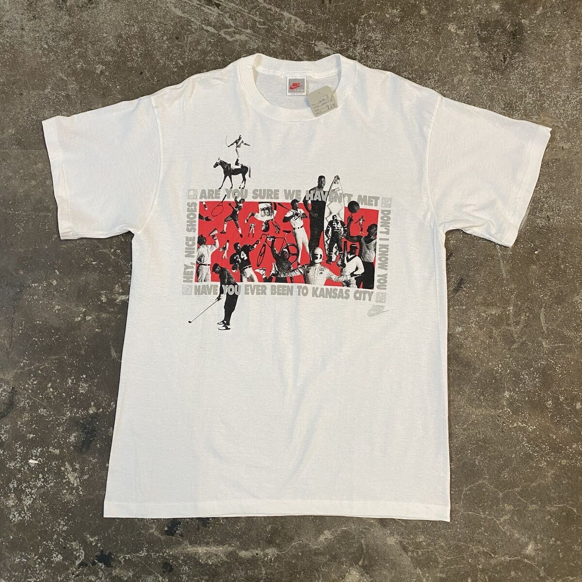 Vintage Nike Bo Jackson Kansas City Tee Shirt New With Tags Vintage Nike Bo Jackson Kansas City Tee Shirt New With Tags