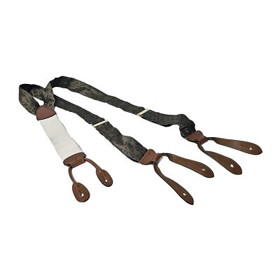 #ad Trafalgar Suspenders Braces Gold Red Blue Polka Dot Check Plaid Grid Adjustable $18.78