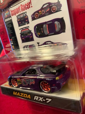 ミニカー AUTO PRO SHOP MAZDASPEED RX-7 Jada 2004 Import Racer Mazda RX-7 JDM TOKICO RACE EDITION 1:64