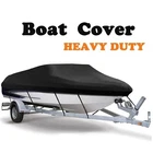Boat Cover Length 14-22FT Width Up to 100” Waterproof Heavy Duty 210D Fit V-Hull