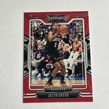 Jalen Green RC 2021-22 Panini Chronicles Playbook Red 75th Ann. Playbook #266