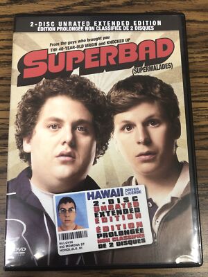 Superbad DVD Disc Movie 2007 Comedy Jonah Hill Seth Rogan