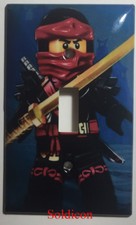 Lego Ninjago Ninja Kai Light Switch Power Outlet wall Cover Plate Home decor