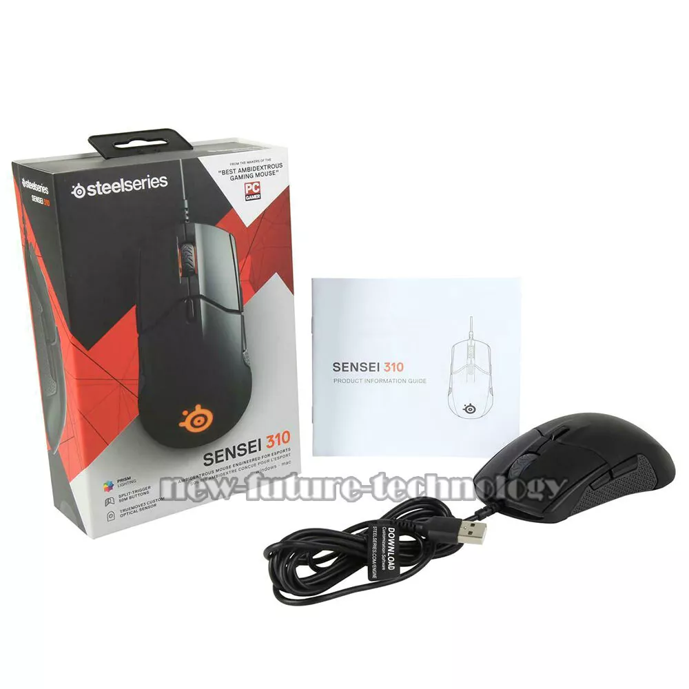 SteelSeries Sensei 310 Black Wired Optical Gaming Mouse RGB Macro