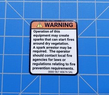 Stihl Spark Aresstor avviso/decalcomania/adesivo # 0000 967 4067, # 00009674067