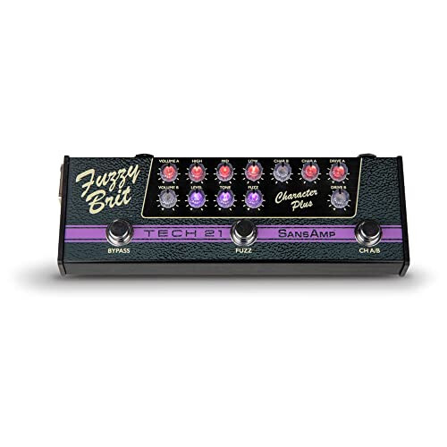 TECH21 Effector Sansamp Logo Character Plus Series FUZZY BRIT 