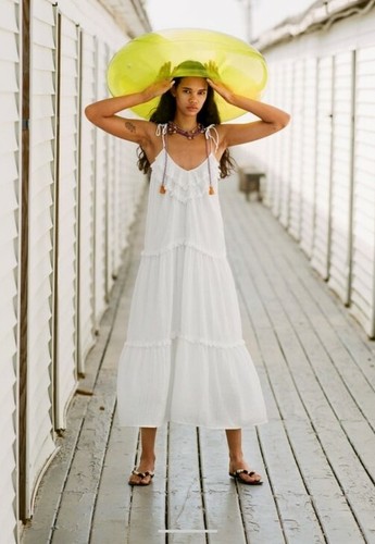 ZARA NEW MIDI DRESS WITH TOPSTITCHING 