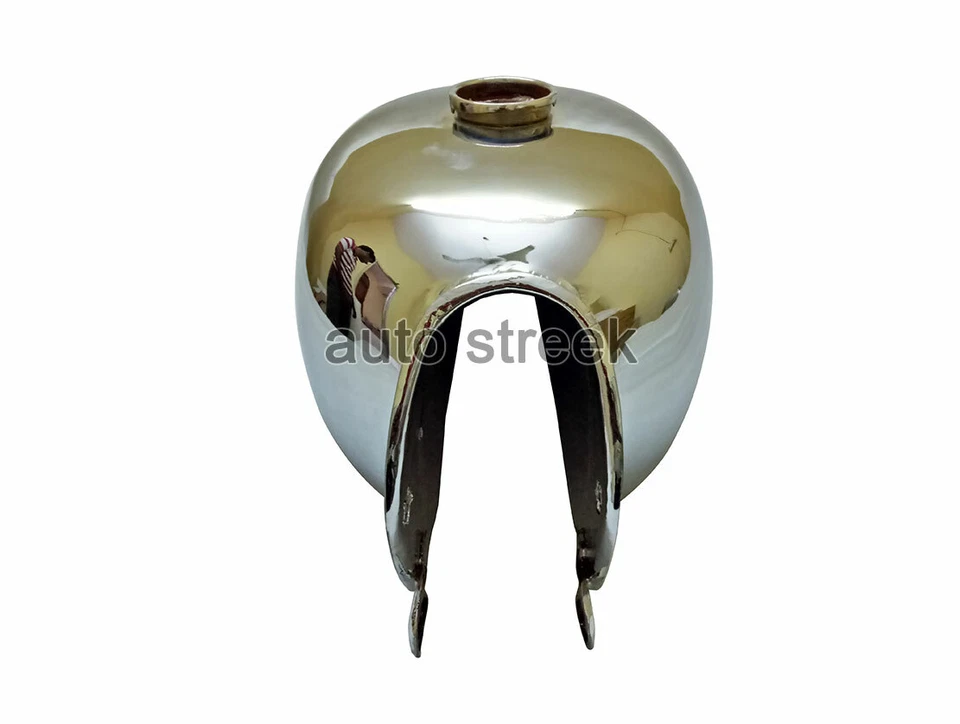 Fit For Royal Enfield Interceptor Chrome Fuel Petrol Gas Tank (Reproduction) Foto 4 de 4