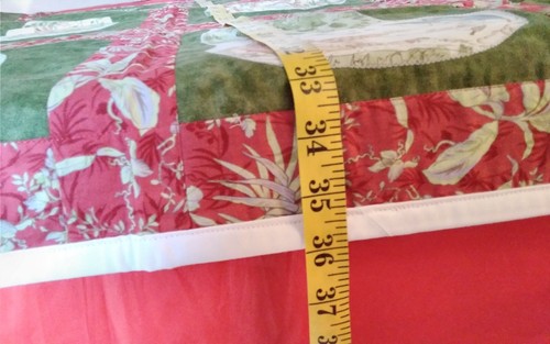 Baby Blanket Handmade Cotton Winnie the Pooh Patchwork 36 x 42 in. Red Green - Picture 9 of 12