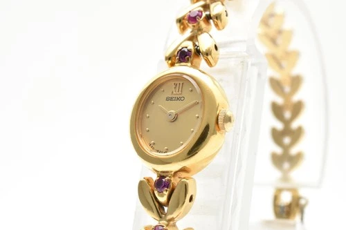 Vintage 1991[N MINT] SEIKO Tisse 1E20-605A Gold Quartz Women’s Watch