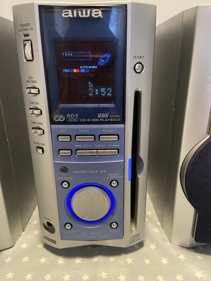 Aiwa XR-MDS7 Mini Disc Compact Slim Stereo. Working. Free UK Mainland Post. - Image 2 of 4