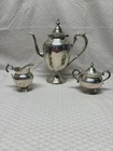 Gorham Sterling Silver 3pc Tea/Coffee Set - 451 Teapot, 511C Sugar, 512 Creamer