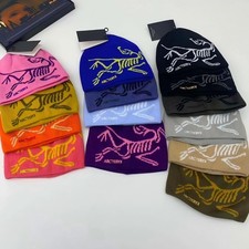 14 Colors Arc'teryx Bird Head Toque Beanie Orca black Merino wool hat for winter