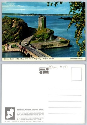 Ferrycarrig Norman Castle Ireland Vintage Postcard John Hinde River Slaney