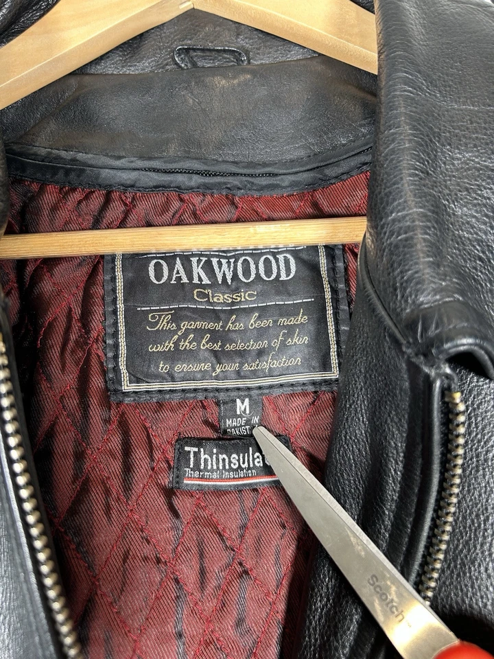 CHAQUETA DE CUERO VINTAGE ROBLE PARA HOMBRE TALLA MEDIANA Foto 2 de 4