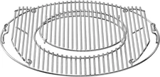 Charkettle Double-Side Hinged Cooking Grate, Gourmet BBQ System Replacement Gril