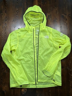 Men s North Face Summit Series Lightweight High Vis Neon Running Jacket Large
