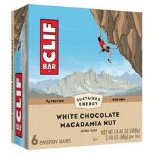 CLIF BAR - White Chocolate Macadamia Nut Flavor - Made with Organic Oats - 9g
