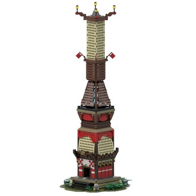 Skyview Tower from Video Game Building Toys Set 1632 Bricks Gift