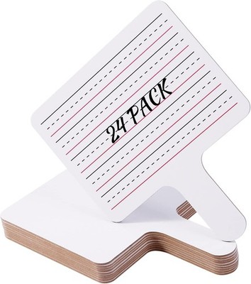 Epic Creations Dry Erase Paddles - 24 Pack 8.11 x 6.14 x inches, White 