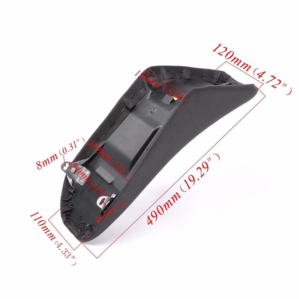 Black Tall Seat For Kawasaki KLX110 KLX110L KLX110R KLX110RL DRZ110 2002-2024 - Image 2 of 4