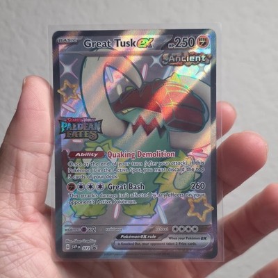Pokémon Great Tusk STAMPED ex 072 SV: Scarlet & Violet Promo Holo Ancient EX