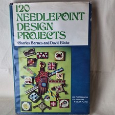120 Needlepoint Design Projects Barnes & Blake Hardcover Crown 1974 Illustrated