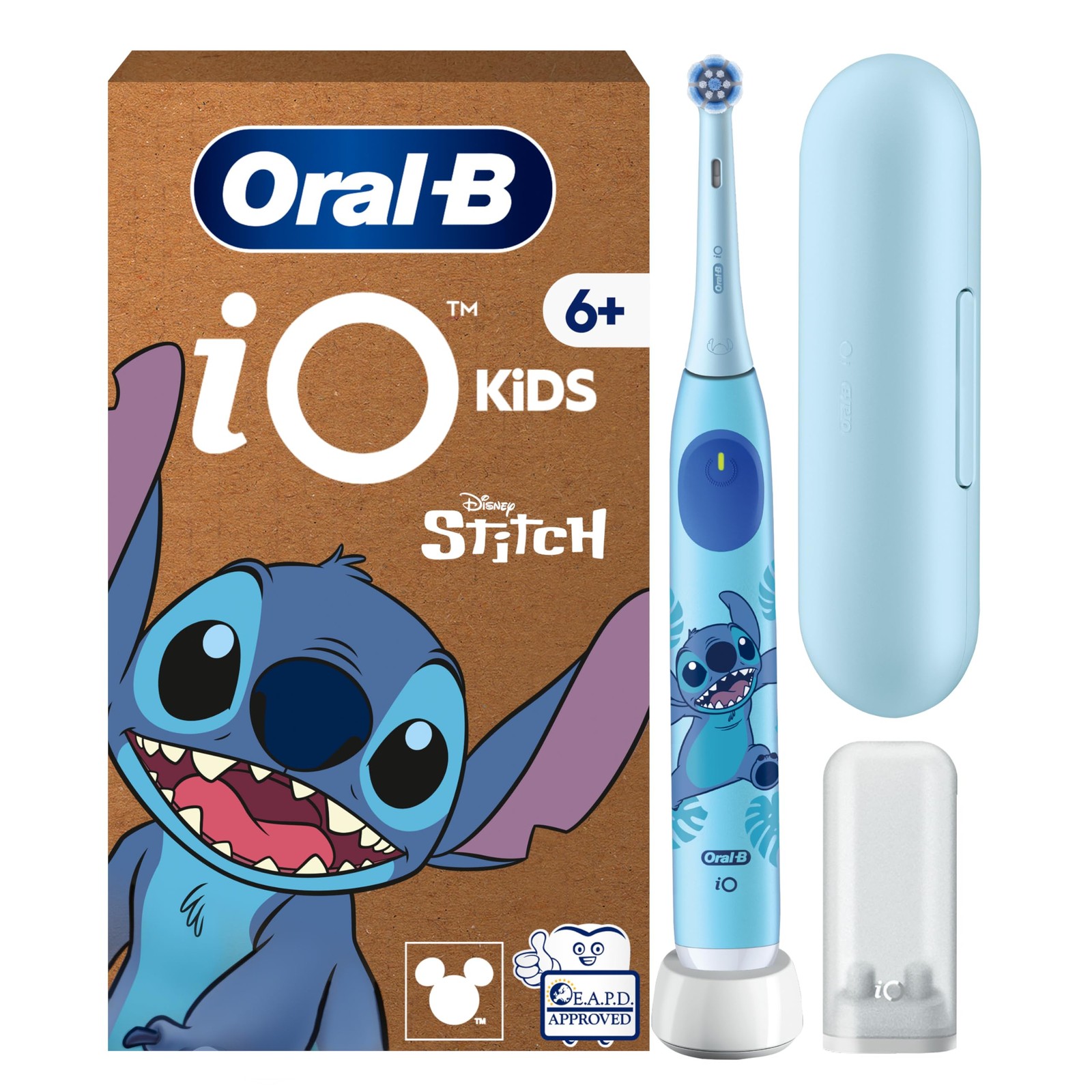 Oral B iO Kids Spazzolino Elettrico Ricaricabile Disney Stitch Per Bambini Dai 6