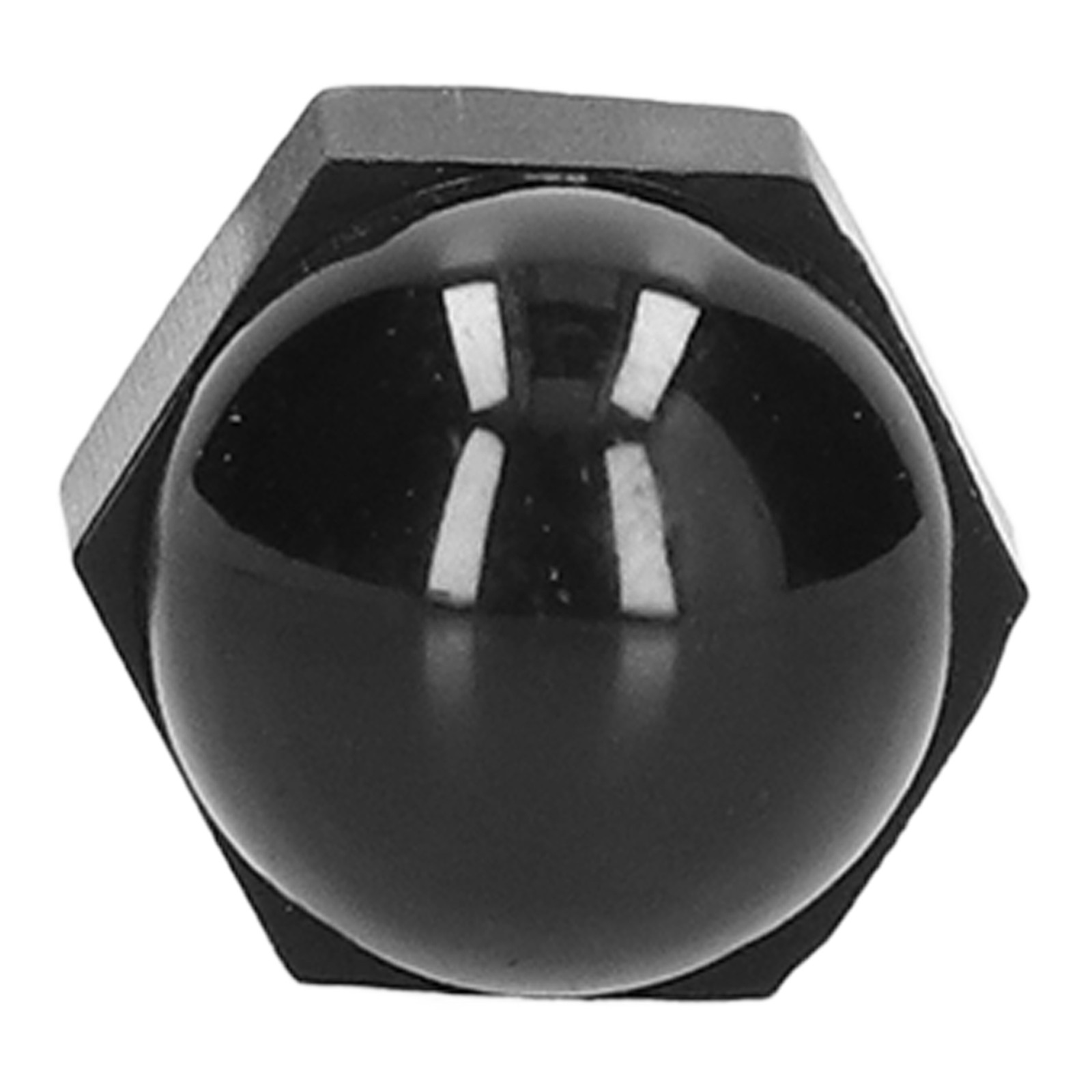 10Pcs Hex Nut Covers Protection Dome Caps Plastic Black Fastener Hardware Indust