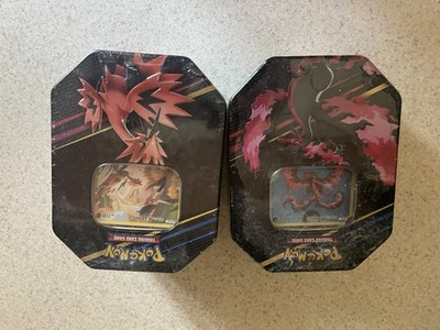 Pokémon TCG Crown Zenith Tins | Galarian zaptos & Moltres | Sealed Lot of 2