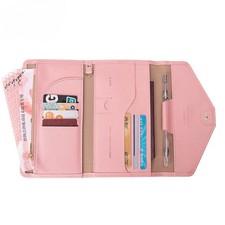 Family Travel Passport Holder Wallet Multi-purpose Cover ID Document Organizer