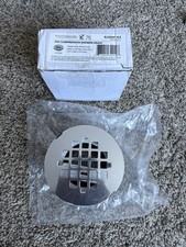 Westbrass PVC Shower Drain Grate 4 in Polished Chrome Corrosion Resistant