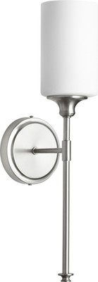 Quorum International 5309-1 Nickel Celeste Single Light 4-3/4''W Bathroom Sconce