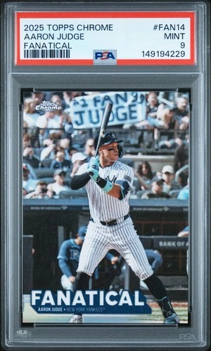 2025 Topps Chrome Fanatical #FAN14 Aaron Judge PSA 9