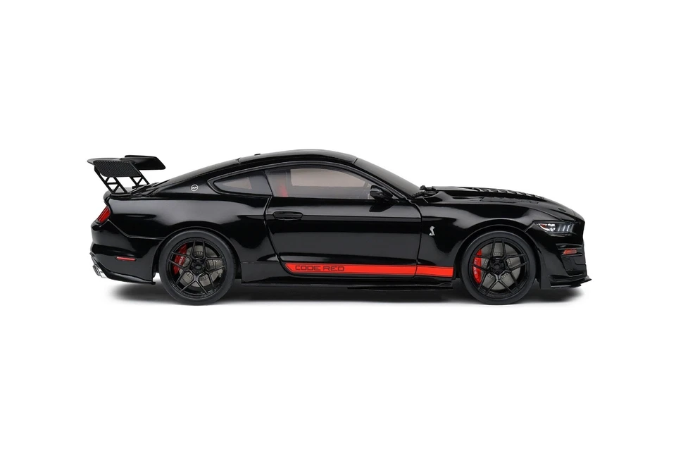 Ford Shelby Mustang GT500 2022 Solido código rojo negro con rojo 1:18 S1805909 Foto 4 de 4