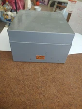 Vintage Small Weis Card Box Metal USA Rare 