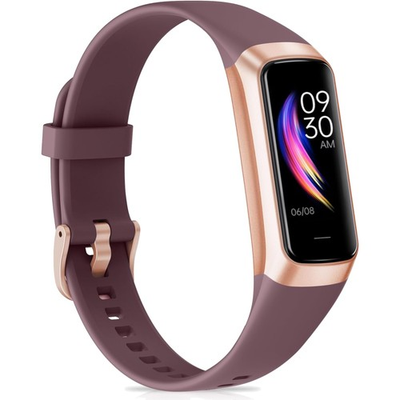 #ad #ad 1.1quot; AMOLED Waterproof Fitness Tracker: Heart Rate Blood Pressure amp; More $46.96