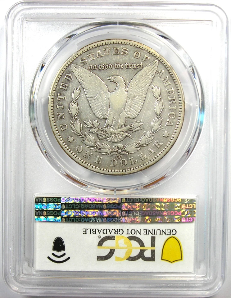 1893-CC Morgan Silver Dollar $1 Carson City Coin - Certified PCGS VF Detail - Image 3 of 4