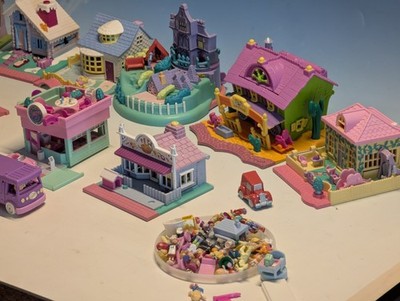 Polly Pocket Häuser Schlösser Vintage Bluebird