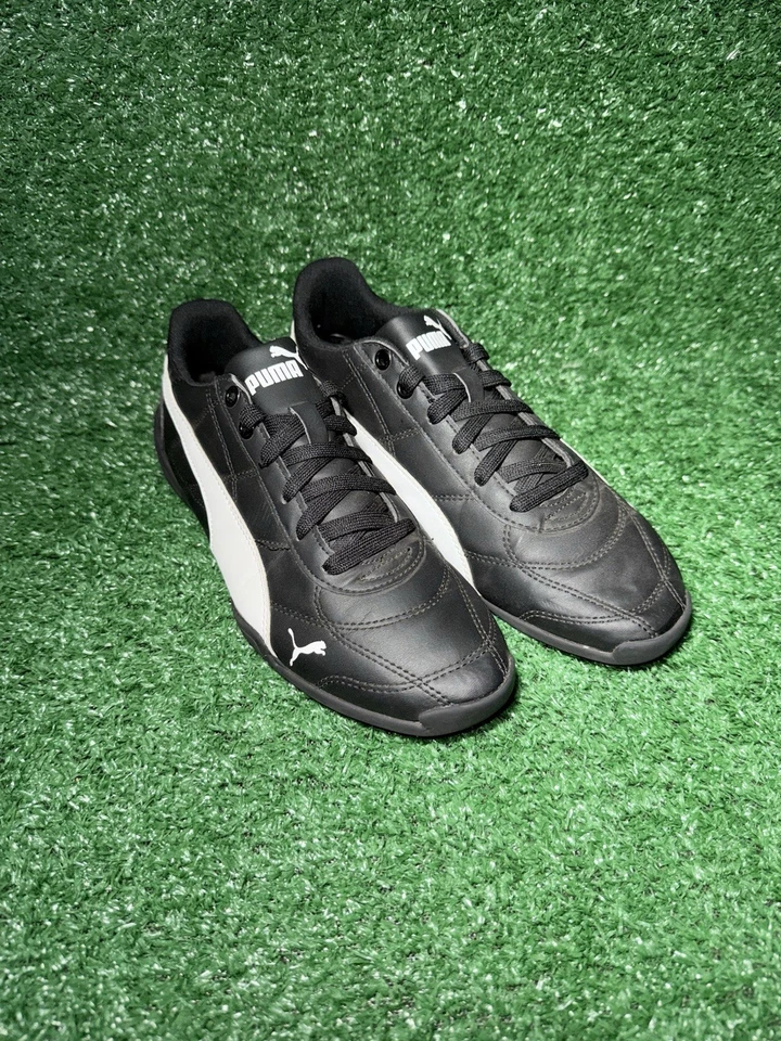 Puma Tune Cat 3 Zapatos para Correr Jóvenes Niños Niñas Talla 7 Negro Blanco Tenis Fútbol Foto 3 de 4