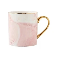 Pink Porcelain Mug Cup For Breakfast Morning Tea Or Coffee | 12.5 fl oz Gift Mug