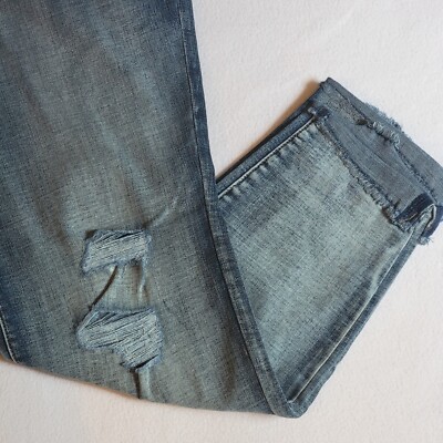 Lane Bryant High-Rise Signature Fit Skinny Denim Distressed Cuffed Raw - Main Image