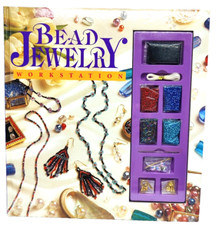 1993 Bead Jewelry Workstation Making Kit Book Beads How to Age 8 